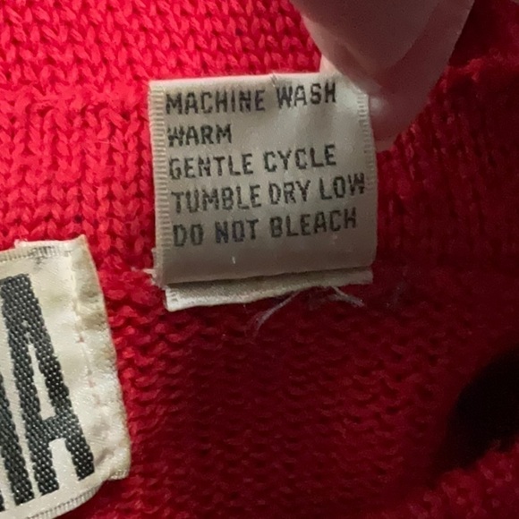 Tarazzia Vintage Red Crew Neck Wool Blend Sweater Medium - Picture 11 of 11